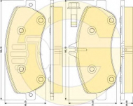 Комплект тормозных колодок GIRLING 6117984