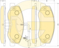 Комплект тормозных колодок GIRLING 6118859