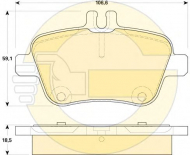Комплект тормозных колодок GIRLING 6119204