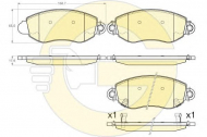 Комплект тормозных колодок GIRLING 6120063
