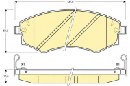 Комплект тормозных колодок GIRLING 6131699