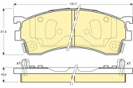 Комплект тормозных колодок GIRLING 6131929