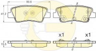 Комплект тормозных колодок GIRLING 6135375