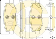 Комплект тормозных колодок GIRLING 6141459