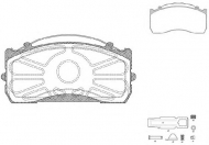 Комплект тормозных колодок KAWE JCA815.80