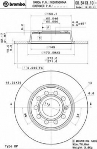 Тормозной диск BRECO BS 6004