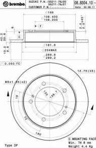 Тормозной диск BRECO BS 6020