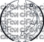 Комлект тормозных накладок CIFAM 153-502