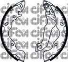 Комлект тормозных накладок CIFAM 153-504