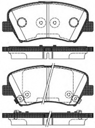 Комплект тормозных колодок WOKING P15123.32