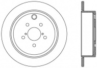 Тормозной диск OPEN PARTS BDR2541.10