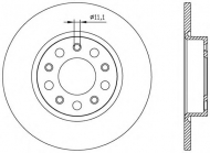Тормозной диск OPEN PARTS BDR2559.10