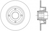 Тормозной диск OPEN PARTS BDA2165.30