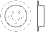 Тормозной диск OPEN PARTS BDA2527.10