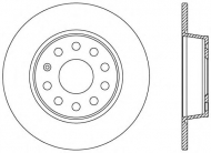 Тормозной диск OPEN PARTS BDA2539.10