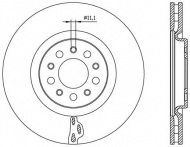 Тормозной диск OPEN PARTS BDA2562.20
