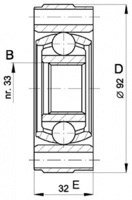 Шарнирный комплект OPEN PARTS CVJ5401.20