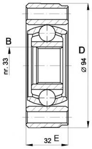 Шарнирный комплект OPEN PARTS CVJ5402.20