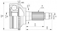 Шарнирный комплект OPEN PARTS CVJ5696.10