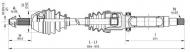 Вал OPEN PARTS DRS6322.00