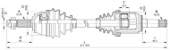 Вал OPEN PARTS DRS6340.00