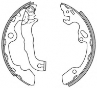Комлект тормозных накладок OPEN PARTS BSA2008.00