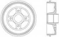Тормозный барабан OPEN PARTS BAD9039.30