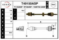 Вал EAI T49150ASP