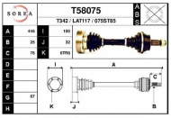Вал EAI T58075