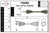 Вал EAI T58088