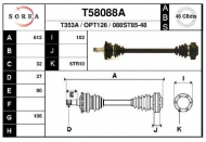 Вал EAI T58088A