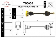 Вал EAI T68085