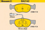 Комплект тормозных колодок BARUM BA2142