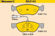 Комплект тормозных колодок BARUM BA2143