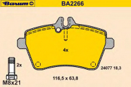 Комплект тормозных колодок BARUM BA2266