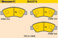 Комплект тормозных колодок BARUM BA2274