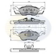 Комплект тормозных колодок COMLINE CBP0490