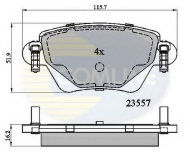 Комплект тормозных колодок COMLINE CBP01114