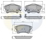Комплект тормозных колодок COMLINE CBP31680