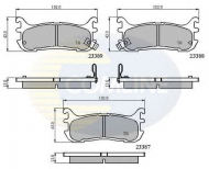 Комплект тормозных колодок COMLINE CBP3822