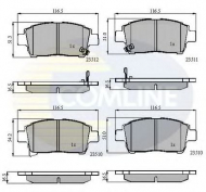 Комплект тормозных колодок COMLINE CBP31155