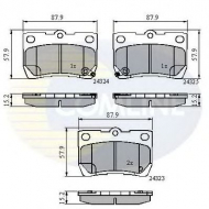 Комплект тормозных колодок COMLINE CBP31729