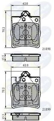Комплект тормозных колодок COMLINE CBP0915