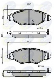 Комплект тормозных колодок COMLINE CBP01131