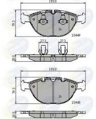 Комплект тормозных колодок COMLINE CBP01609