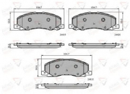 Комплект тормозных колодок COMLINE ADB32003