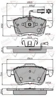 Комплект тормозных колодок COMLINE ADB12032