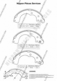 Тормозные колодки NPS M350A09