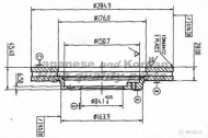 Тормозной диск ASHUKI 0990-1212