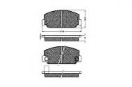 Комплект тормозных колодок SPIDAN 32601